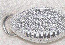 Sterling Silver Football Convertible is nicely detailed.